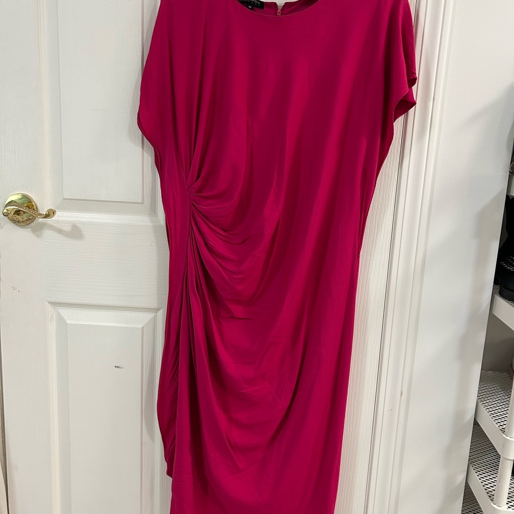 Escada Elegant Pink Draped Dress